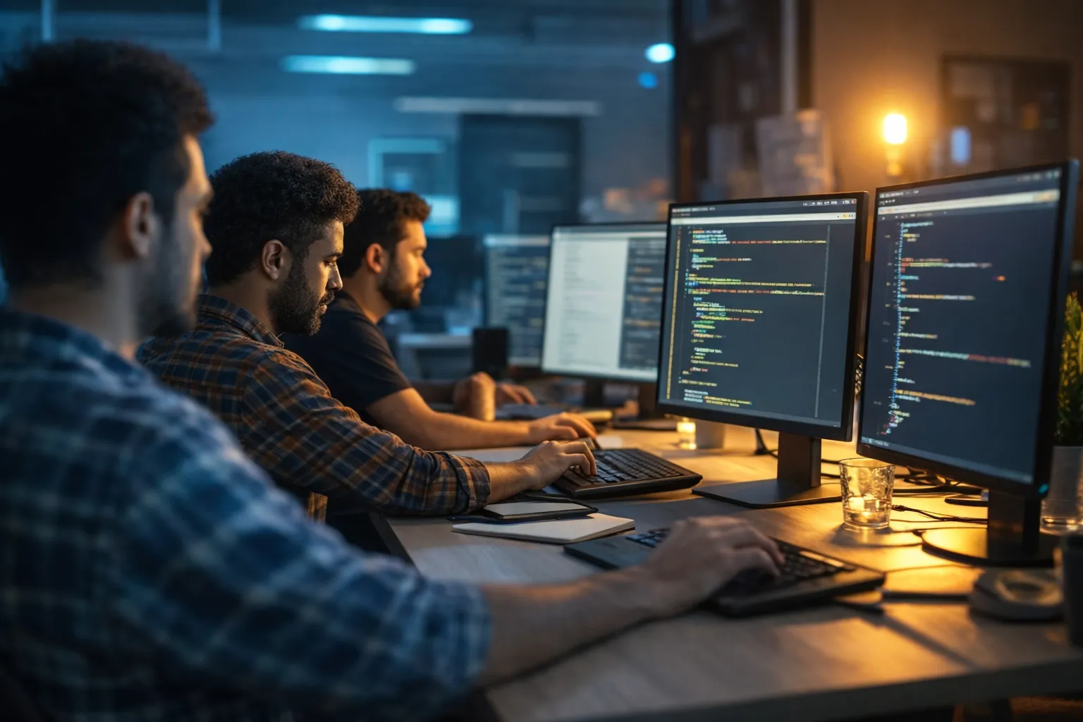 Команда за работой